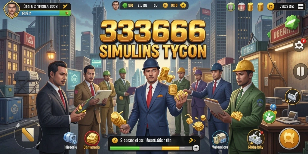 Tampilan gameplay Tycoon yang menantang dan menarik.