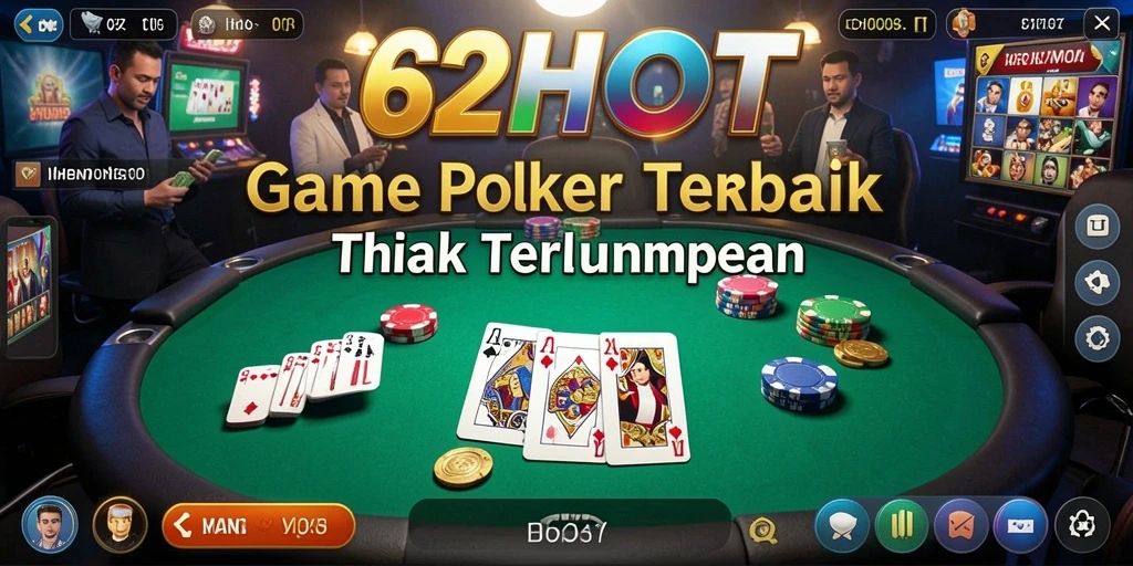 Gameplay seru 62HOT menampilkan aksi poker yang mendebarkan.