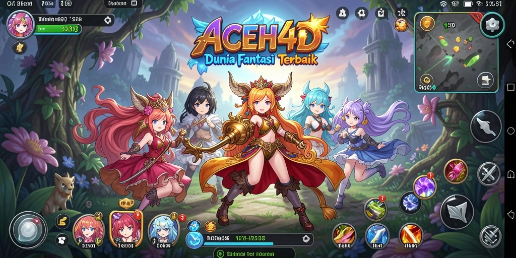 Tampilan gameplay <strong>ACEH4D</strong> yang memukau dari dunia anime.