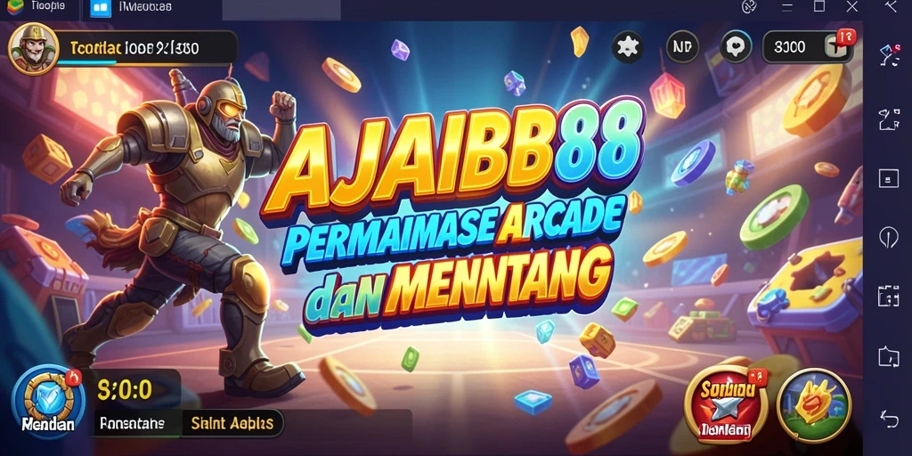 Tampilan menarik dari gameplay seru AJAIB88.