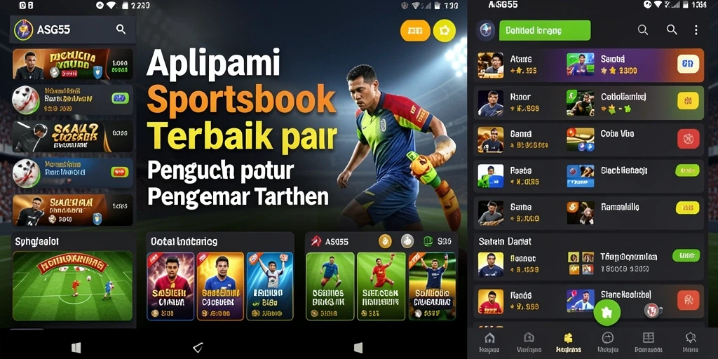 Tampilan gameplay menarik dari aplikasi ASG55 Sportsbook.