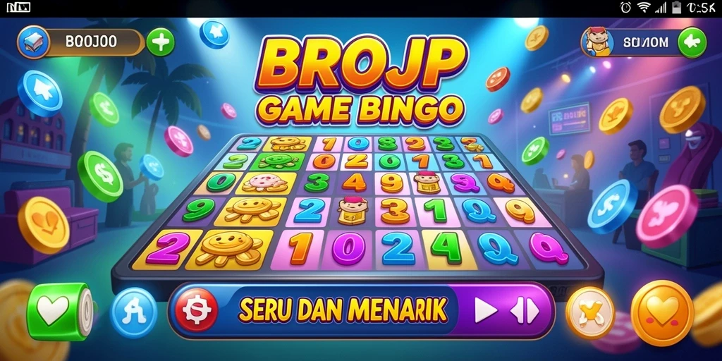 Tampilan gameplay seru di BROJP dengan fitur Bingo yang menarik.