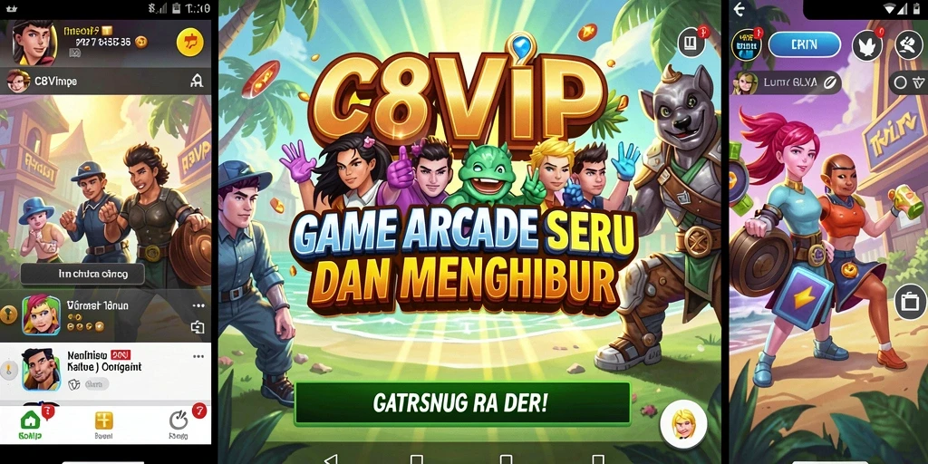 Tangkapan layar gameplay C8VIP yang menampilkan aksi seru dan grafis menawan.