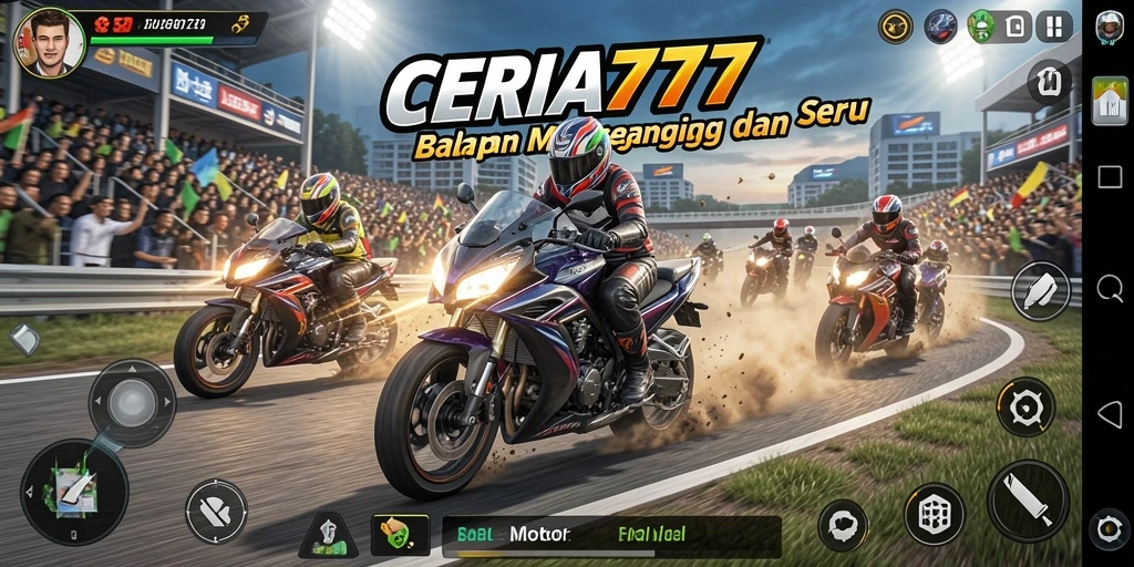 Tampilan gameplay dari CERIA777 yang memukau dan menegangkan.