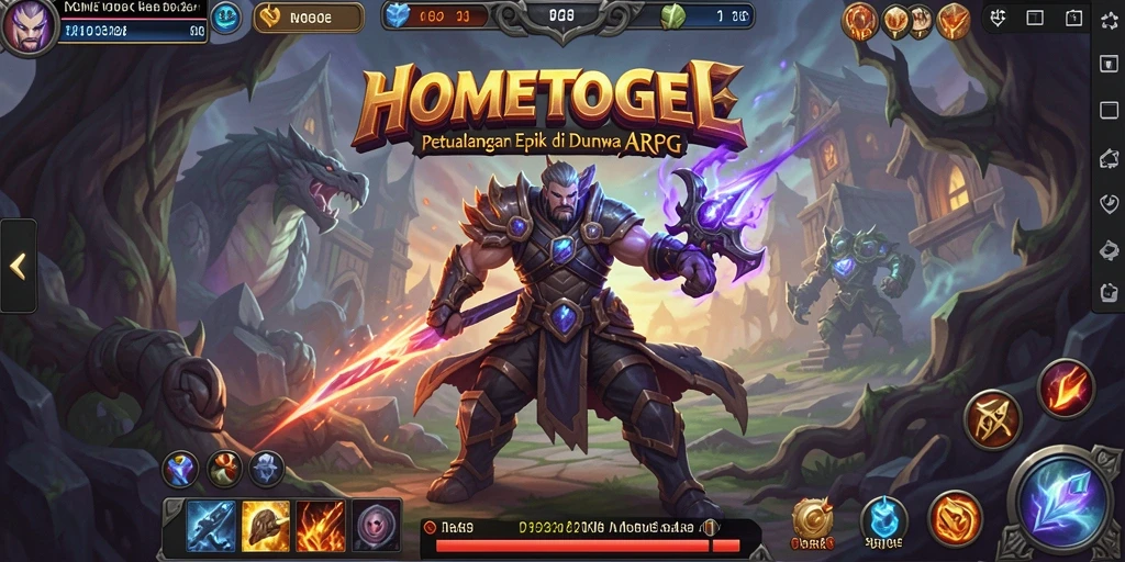 Tangkapan layar dari gameplay HOMETOGEL yang mendebarkan dalam pertempuran.