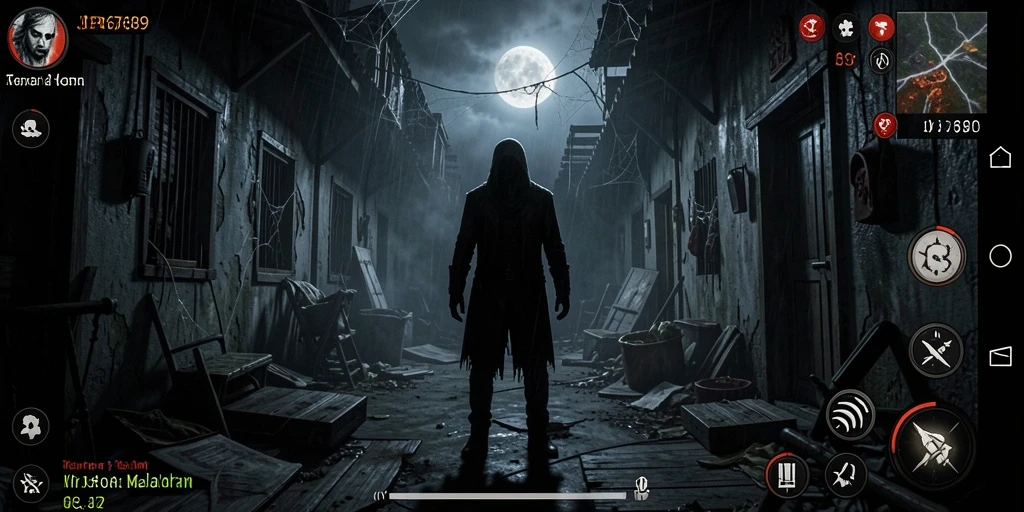 Gameplay menegangkan di kegelapan malam yang mencekam.