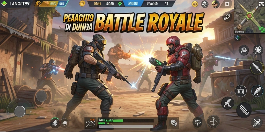 Tampilan gameplay LANGIT99 saat beraksi di medan pertempuran.
