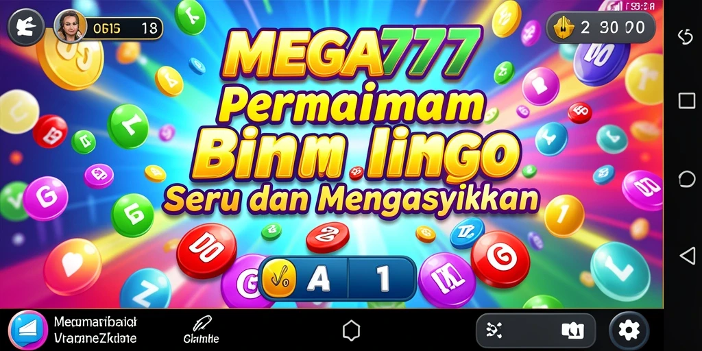 Screenshot gameplay MEGA777 menampilkan suasana bermain Bingo yang seru.