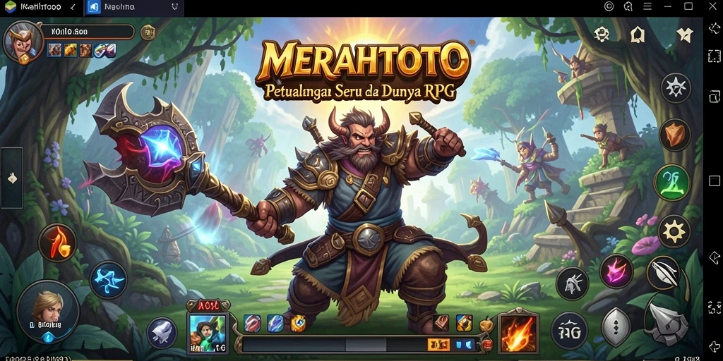 Tampilan gameplay memperlihatkan aksi seru di dunia RPG.