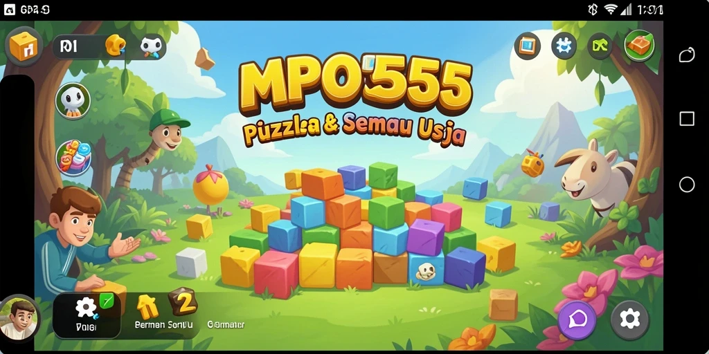 Tampilan gameplay MPO555 dengan berbagai level puzzle menarik.