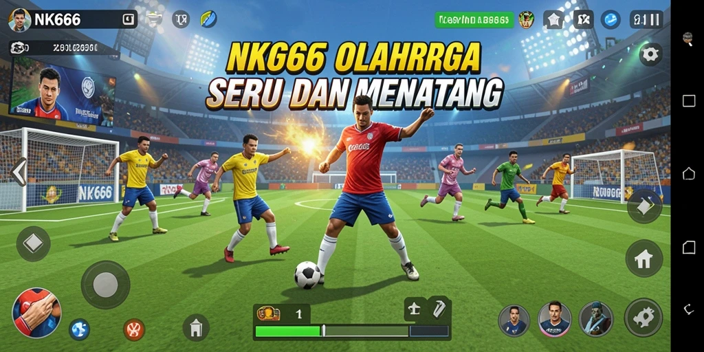 Tampilan gameplay NK666 yang penuh aksi dan intensitas olahraga.