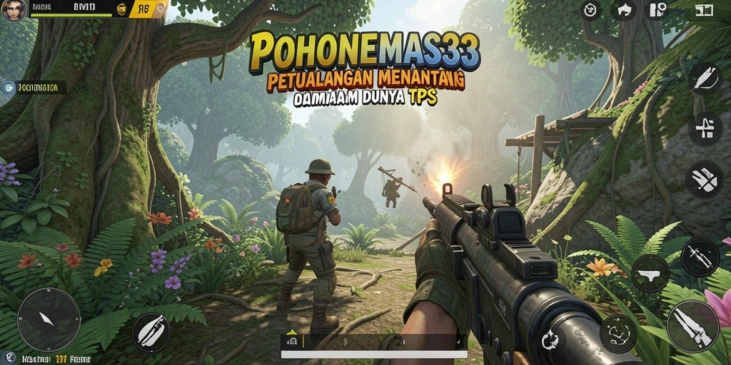 Screenshot gameplay menampilkan aksi seru dalam POHONEMAS33.