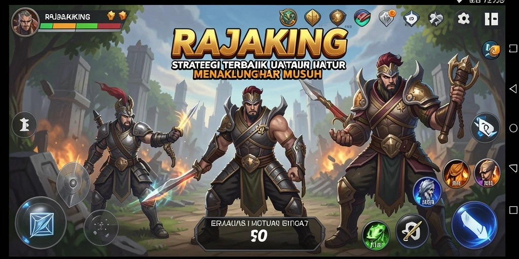 Tampilan gameplay seru RAJAKING dengan berbagai strategi unik.