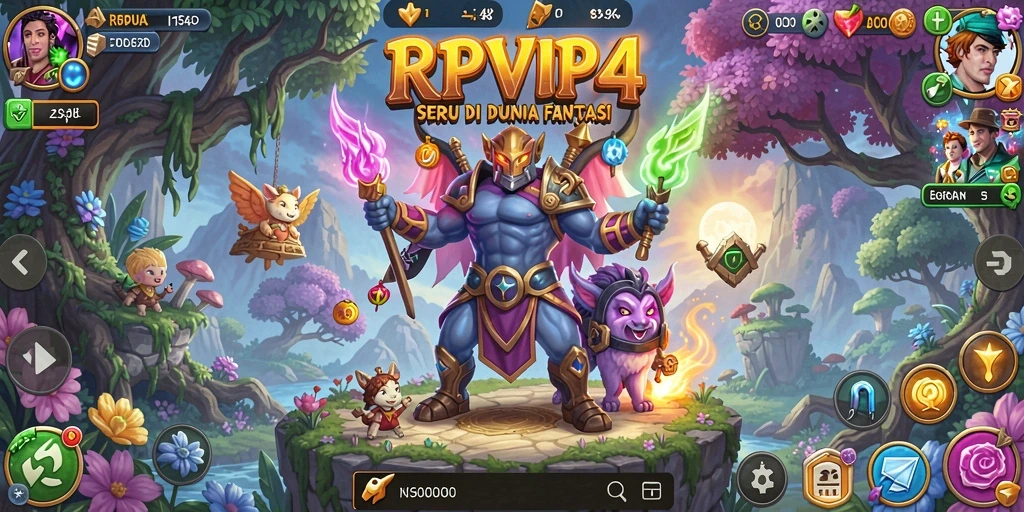 Screenshot gameplay RPVIP4 menunjukkan aksi seru dalam petualangan.