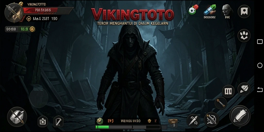 Screenshot VIKINGTOTO menampilkan suasana horor yang mencekam.