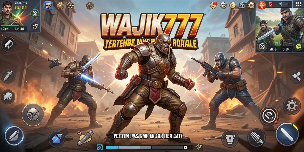 Screenshot WAJIK777 menampilkan aksi seru dalam pertarungan Battle Royale.